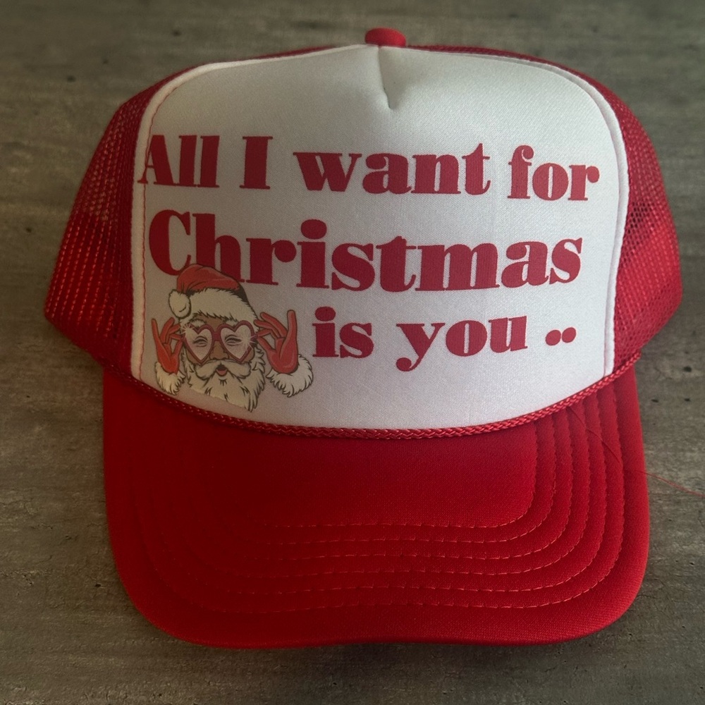 Red Christmas Trucker Hat